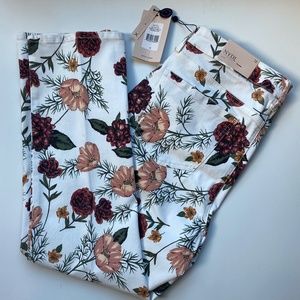 [NYDJ] Size 12 - Floral "Sheri" Slim Ankle, New with Tags!